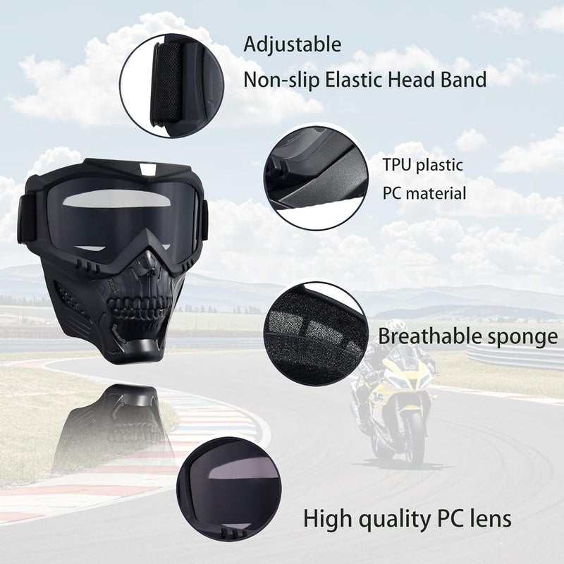 OQUQO Airsoft Tactical Helmet, Full Face Mask for Men, Paintball Helmet, NVG Mount and Side Rails, Adjustable Strap - Complete Tactical Gear for Cosplay and Movie Props - Image 5